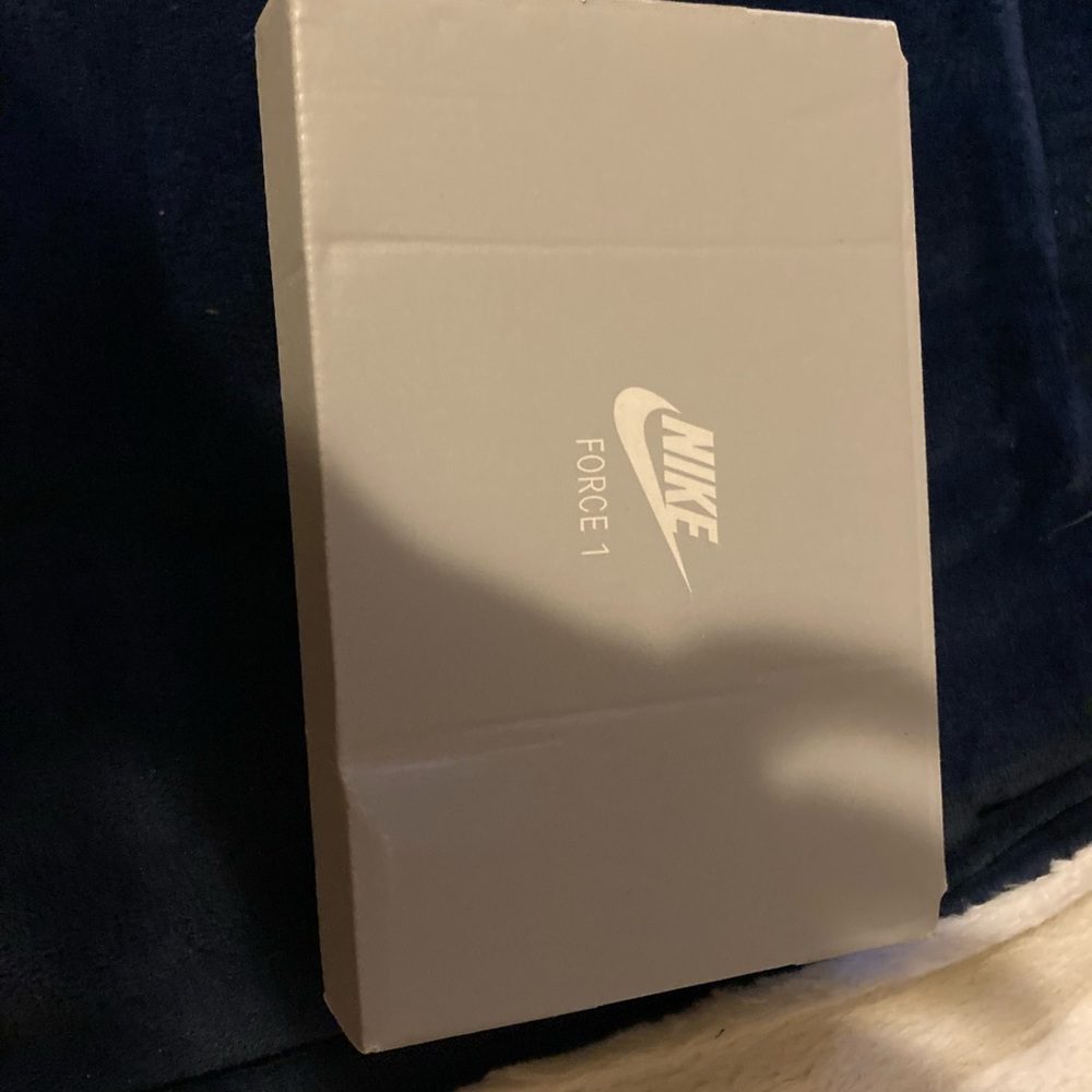 White, ALL Leather, NIKE FORCE 1 Baby Sneakers!!